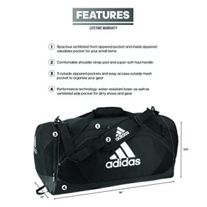 adidas Team Issue 2 Medium Duffel Bag Black, One Size