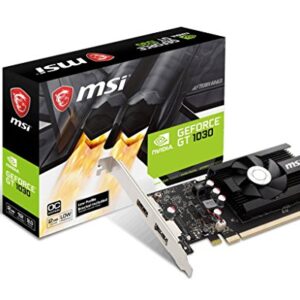 MSI GT 1030 2GD4 LP OC Computer Graphics Cards