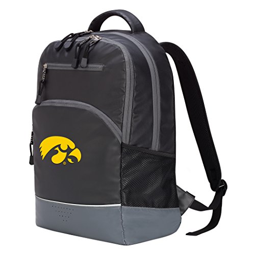 Officially Licensed NCAA Iowa Hawkeyes "Alliance" Backpack, Black, 19"