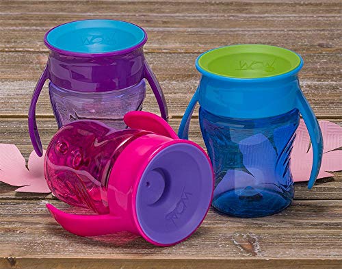 Wow Cup for Baby 360 Trainer Sippy Cup, Pink, 7 oz / 207 ml