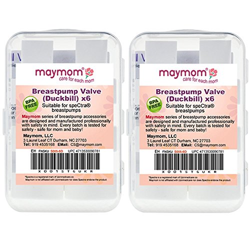 Maymom 12 Count Duckbill Valves for Spectra S1 Spectra S2 Spectra 9 Plus. Not Original Spectra Pump Parts Replace Spectra Duckbill Valve Not Original Spectra S2 Accessories Work w/Spect (White.18)