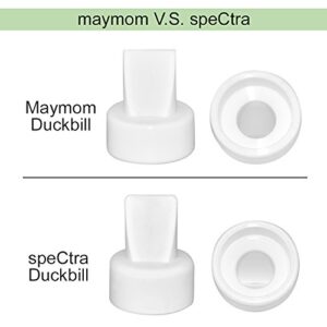 Maymom 12 Count Duckbill Valves for Spectra S1 Spectra S2 Spectra 9 Plus. Not Original Spectra Pump Parts Replace Spectra Duckbill Valve Not Original Spectra S2 Accessories Work w/Spect (White.18)