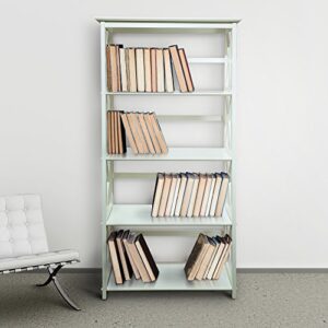 Casual Home Montego Bookcase, 5-Shelf, White,324-51