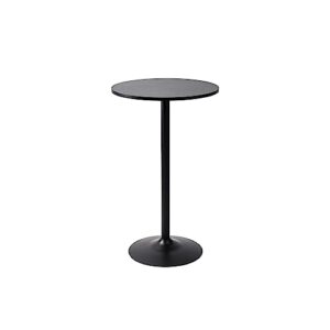 pearington round cocktail bistro high table with black top and base, 1-pack