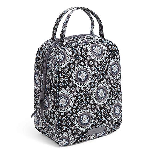 Vera Bradley Women's Cotton Lunch Bunch Lunch Bag, Charcoal Medallion, One Size