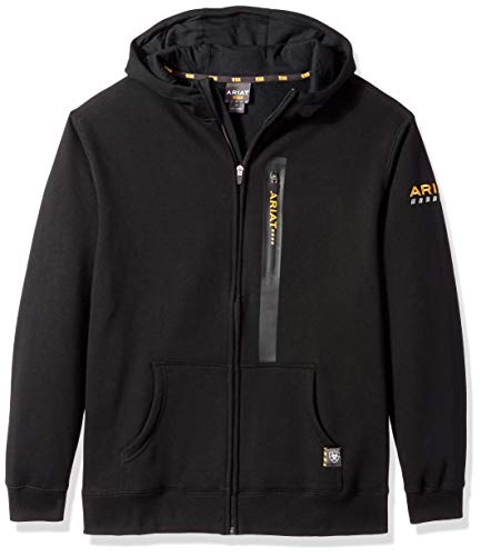 Ariat Male Rebar Workman Full Zip Hoodie Black X-Large