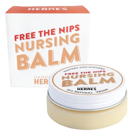 Handmade Heroes Fragrance free Breast Feeding Nipple Cream - All Natural Breast Pump Lubricant Cream - Breastfeeding Essentials Nipple Cream for Breast feeding | Nursing Breastfeeding Soreness Relief Nipple Balm