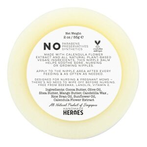 Handmade Heroes Fragrance free Breast Feeding Nipple Cream - All Natural Breast Pump Lubricant Cream - Breastfeeding Essentials Nipple Cream for Breast feeding | Nursing Breastfeeding Soreness Relief Nipple Balm