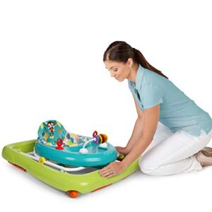 Bright Starts Giggling Safari Walker with Easy Fold Frame for Storage, Ages 6 Months +