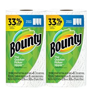 bounty select-a-size, 2-ply 96 sheets paper towel big roll - white - 2-pack