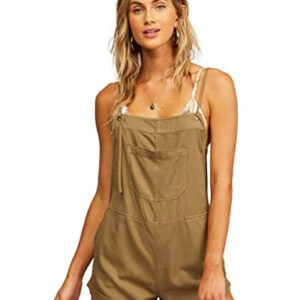 Billabong Women's Wild Pursuit Short Overall, Sage, Large