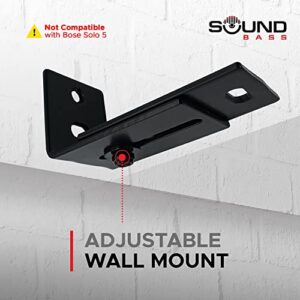 Soundbar 300/500/600/700/900, TV Speaker & Soundtouch 300 Adjustable Wall Mount Kit, Black, for Bose Sound bar Smart 300, 500, 600, 700, 900, Mounting Bracket