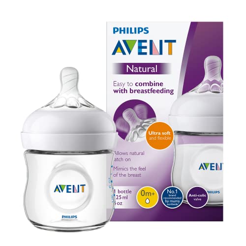 Philips Avent SCF030 / 17 - 125 ml natural baby bottle, Transparent