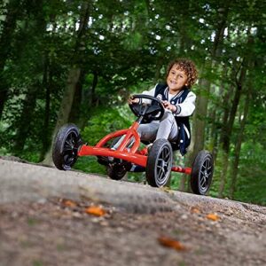 berg toys - buddy redster pedal go kart - go kart - go cart for kids - pedal car outdoor toys for children ages 3-8 - ride on-toy - bfr system - adjustable seat - pedal kart for kids