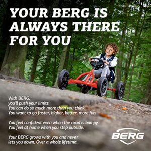 Berg Toys - Buddy Redster Pedal Go Kart - Go Kart - Go Cart for Kids - Pedal Car Outdoor Toys for Children Ages 3-8 - Ride On-Toy - BFR System - Adjustable Seat - Pedal Kart for Kids