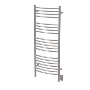 amba jeeves dcp model d-curved 20-bar hardwired towel warmer in polished