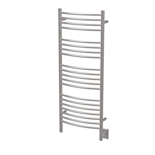 Amba Jeeves DCP Model D-Curved 20-Bar Hardwired Towel Warmer in Polished