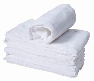 cotton burp cloths, prefold cloth diaper (2+3+2 with padding)