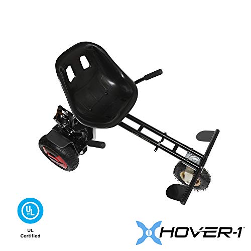 Hover-1 Beast Buggy Attachment | Compatible with All 10" Electric Hoverboards, Hand-Operated Rear Wheel Control, Adjustable Frame & Straps, Easy Assembly & Install