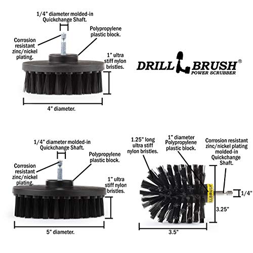 The Ultimate No-Wire Grill Brush Kit - BBQ Accessories - Drill Brush - Rust Remover - Cast Iron Skillet - Grill Cleaner - BBQ Brush - Grill Accessories - Grill Scraper - Electric Smoker - Gas Grill