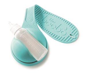 the beebo hands free baby bottle holder, upgraded – new and improved, teal – suitable for most bottle sizes, enhance feeding time for parents and caregivers| anti slip