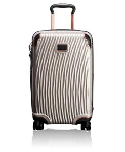 tumi - latitude international hardside carry-on luggage - 22 inch rolling suitcase for men and women - blush