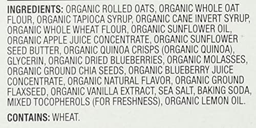 PLUM ORGANICS Organic Blueberry Lmn Toddler Snack Bars, 0.67 Ounce (Pack of 5)