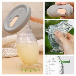 Haakaa Manual Breast Pump with Base 4 Fl Oz/100ml+Lid