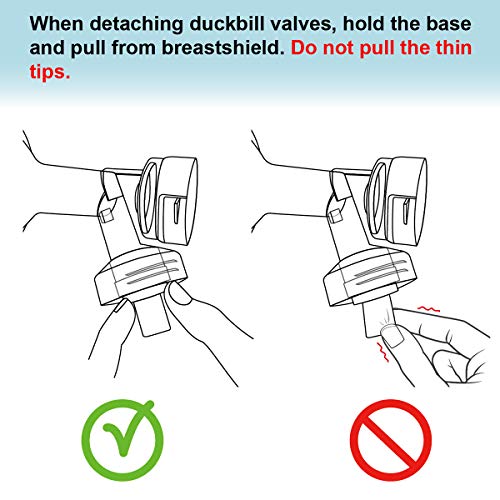 Nenesupply 6 pc Duckbill Valves Compatible with Medela and Spectra Pump Parts Use on Spectra S2 Spectra S1 Pump in Style Harmony Symphony Replace Spectra Duckbill Valves and Medela Valve