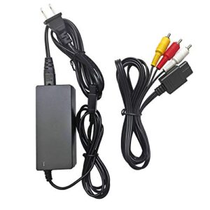 AreMe AC Power Supply Adapter, AV Composite Cable for Gamecube NGC System