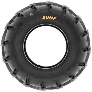 Pair of 2 SunF A050 AT 27x11-14 ATV UTV Deep Mud Terrain Tires, 6 PR, Tubeless