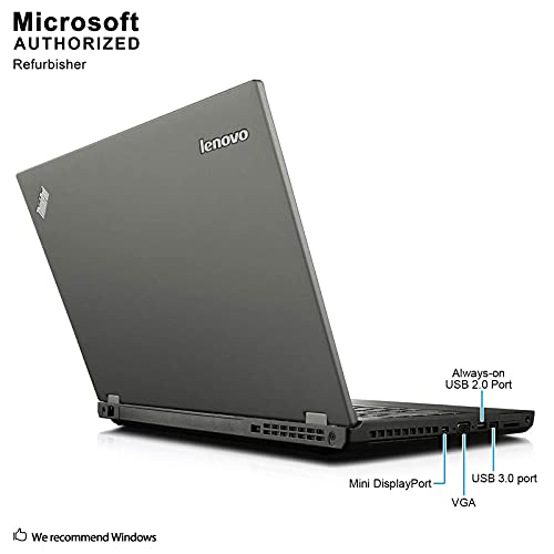Lenovo ThinkPad T540P 15.6" Laptop, Core i5-4300M 2.6GHz, 16GB Ram, 500GB SSD, DVDRW, Windows 10 Pro 64bit (Renewed)