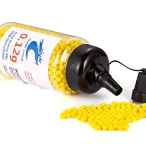 Ocean Loong Airsoft BBS 0.12g 6mm 2000 Rounds with an resealable Plastic Bottle& an Easy-Pour spout,Yellow Airsoft pellets