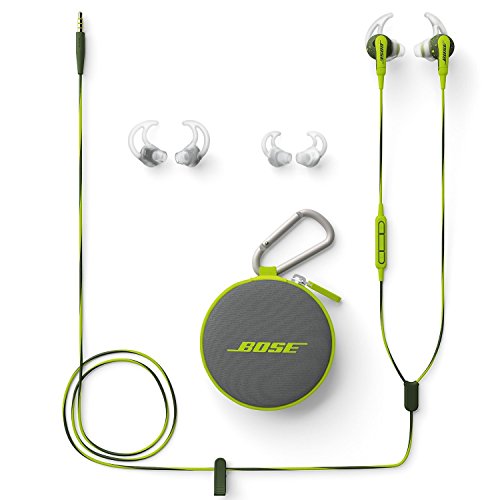 Bose SoundSport In-Ear Headphones For Apple Devices (741776-0030) - Energy Green (Renewed)