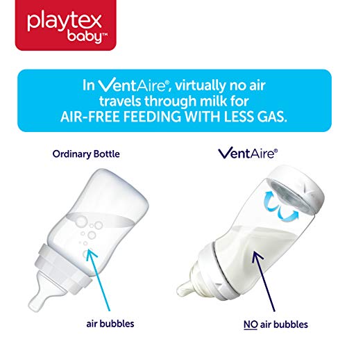 Playtex Baby VentAire Newborn Gift Set, Includes Anti-Colic Feeding Essentials to Meet Your Baby's Growing Needs