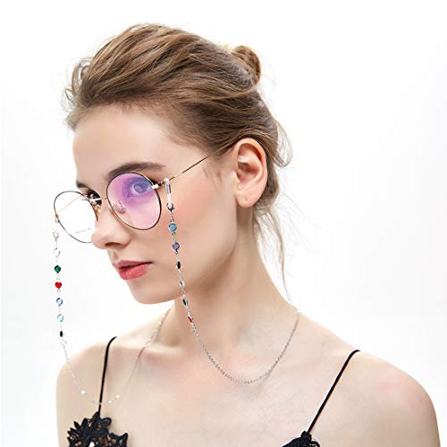 LANG XUAN Pearl Eyeglass Chains Glasses Reading Eyeglasses Holder Strap Cords Lanyards - Eyewear Retainer for Women (Gold 2)