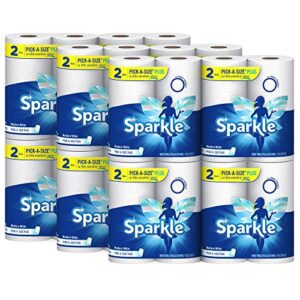sparkle paper towels, 24 = 47 regular rolls, modern white, pick-a-size plus