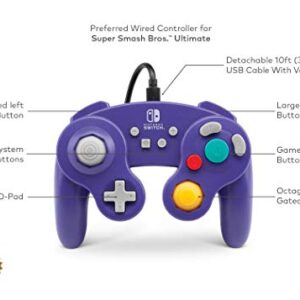 PowerA Wired Controller for Nintendo Switch GameCube Style: Purple Nintendo Switch