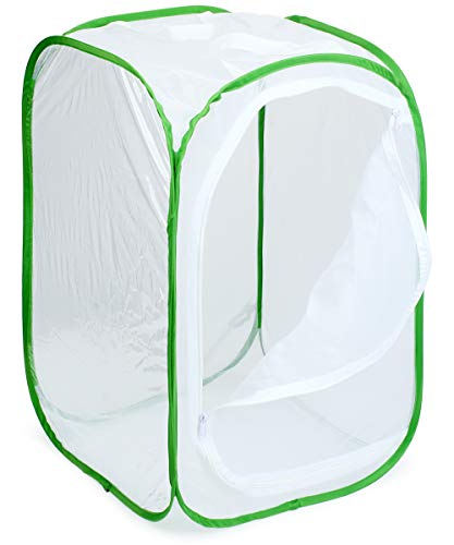 RESTCLOUD Professional Butterfly Habitat Insect Cage Caterpillar Enclosure Pop-up Polyester Bottom for Easier Clean