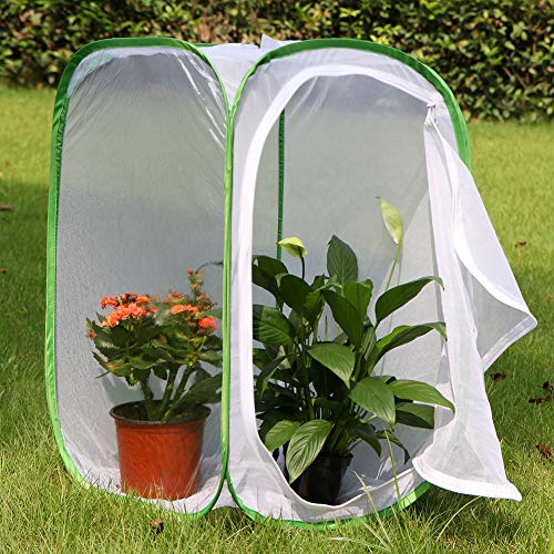 RESTCLOUD Professional Butterfly Habitat Insect Cage Caterpillar Enclosure Pop-up Polyester Bottom for Easier Clean