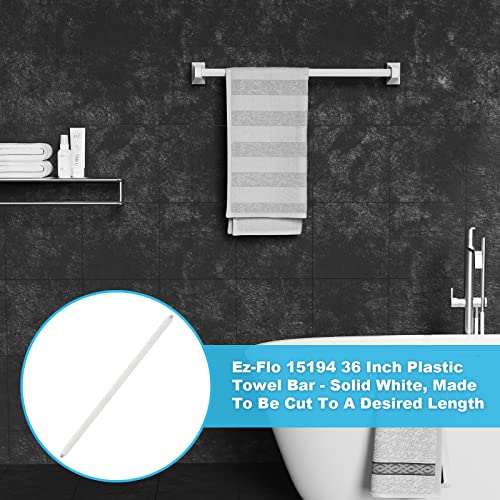 Mandycng Replacement Towel BAR 24" Rod Spring Loaded Ends Durable Plastic Wall Mounted