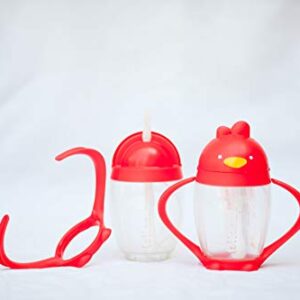 Lollaland Weighted Straw Sippy Cup for Baby: Lollacup - MADE IN THE USA - Transition Kids, Infant & Toddler Sippy Cup (6 months - 9 months) | Shark Tank Products | Lollacup (Bold Red)