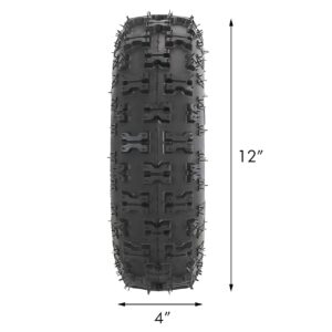ZXTDR Four 4.10-6" Tire with Inner Tube for Go Kart ATV Scooter Quad 4 Wheelers
