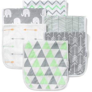 Burp Cloths for Baby Boy & Girl - Ultra Absorbent Burping Cloth Rags - Anti Shrink Unisex Burpy Clothes - Super Soft Jersey Cotton, Large 21"x10" - Thick for Newborn Cloth Diapers - 6 Pack