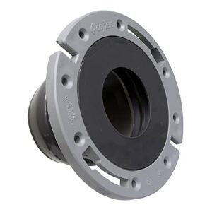 flexon toilet flange for 4" pvc, abs, cast iron or lead pipes-includes spacer system to correct flange elevation from 3/8"-1 1/8"