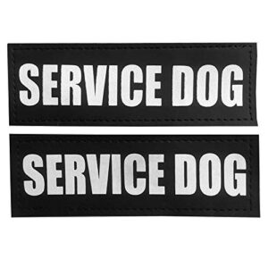 fairwin dog patches for service dogs, reflective and removable dog tags for service vest dog harness