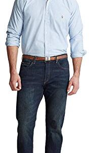 POLO RALPH LAUREN Men's Big and Tall Long Sleeves Classic Fit Oxford Buttondown Shirt (4XLT, BSR Blue)