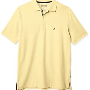 Nautica Men's Classic Fit Short Sleeve Solid Performance Deck Polo Shirt, Corn, 2XLT Tall