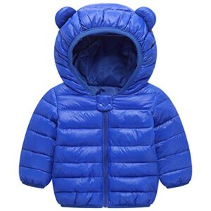 wusenst baby boys girls winter coats hoods light puffer down jacket outwear with pockets