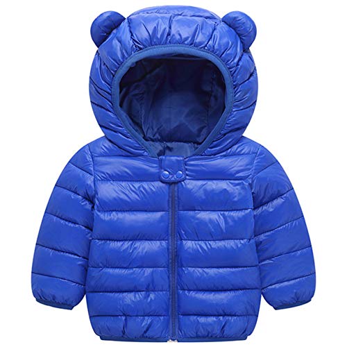 WUSENST Baby Boys Girls Winter Coats Hoods Light Puffer Down Jacket Outwear with Pockets